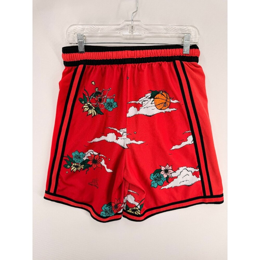 Nike Dri-Fit DNA+ Red Shorts Mens M 9" Basketball Hoops AOP DM8780-631 - Picture 2 of 7